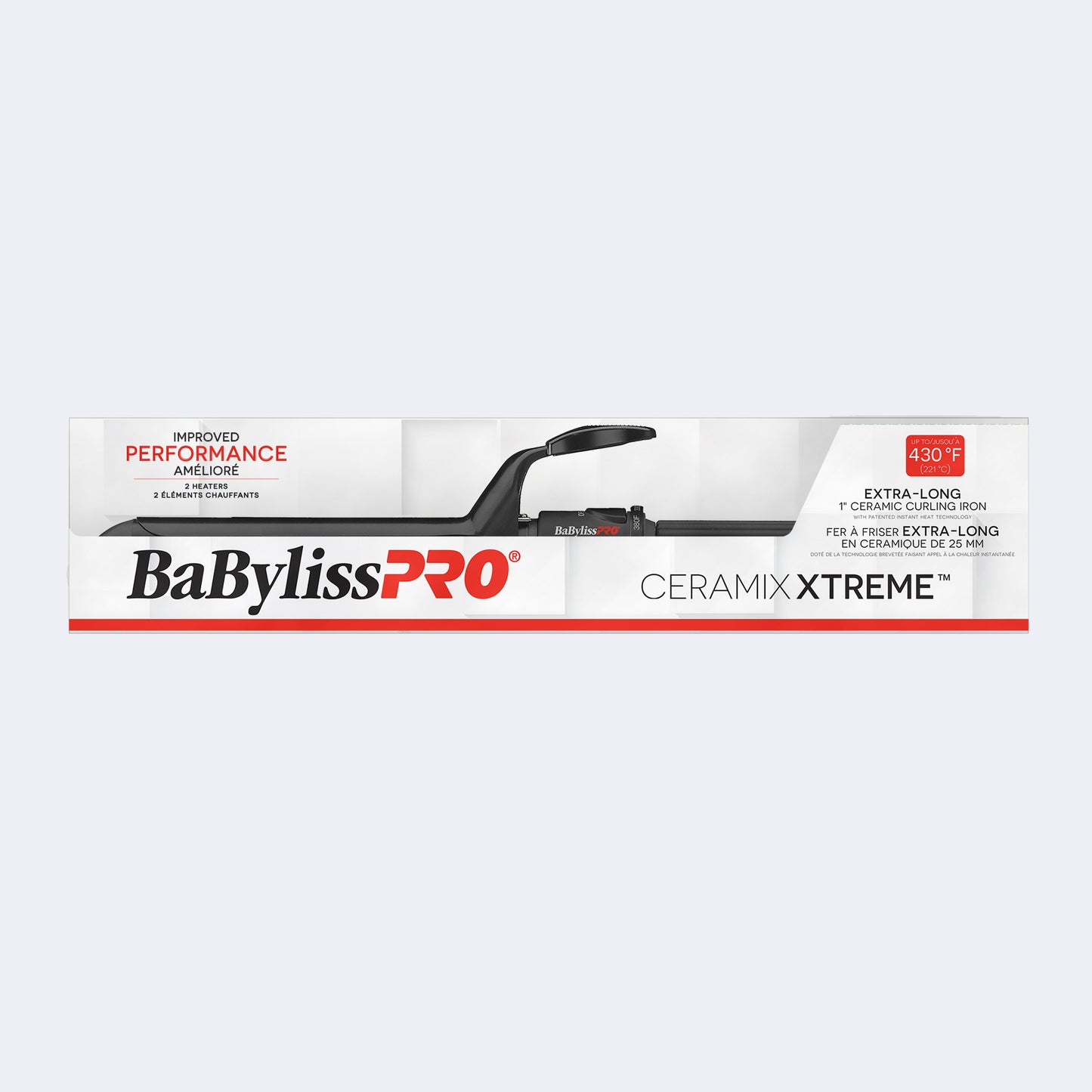 BaBylissPRO® Ceramix Xtreme™ Extended Barrel Curling Iron