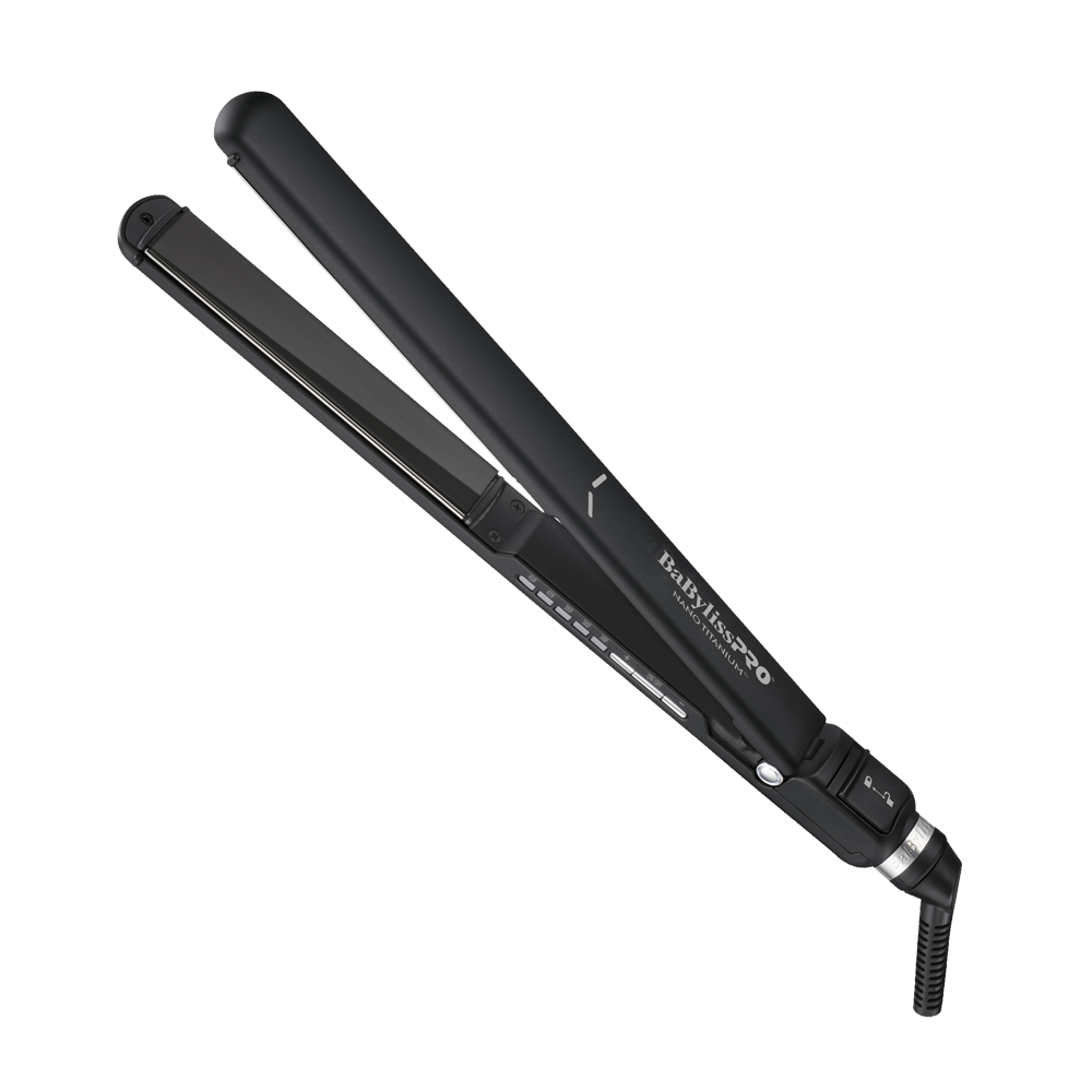 BaBylissPRO Nano Titanium 1” Flat Iron Black