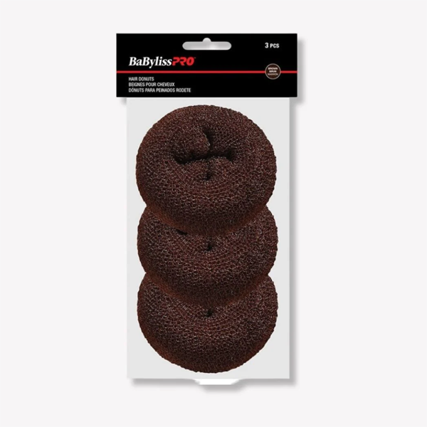 BaBylissPRO Hair Donuts, 3.5 inch Diameter, 3 per pack