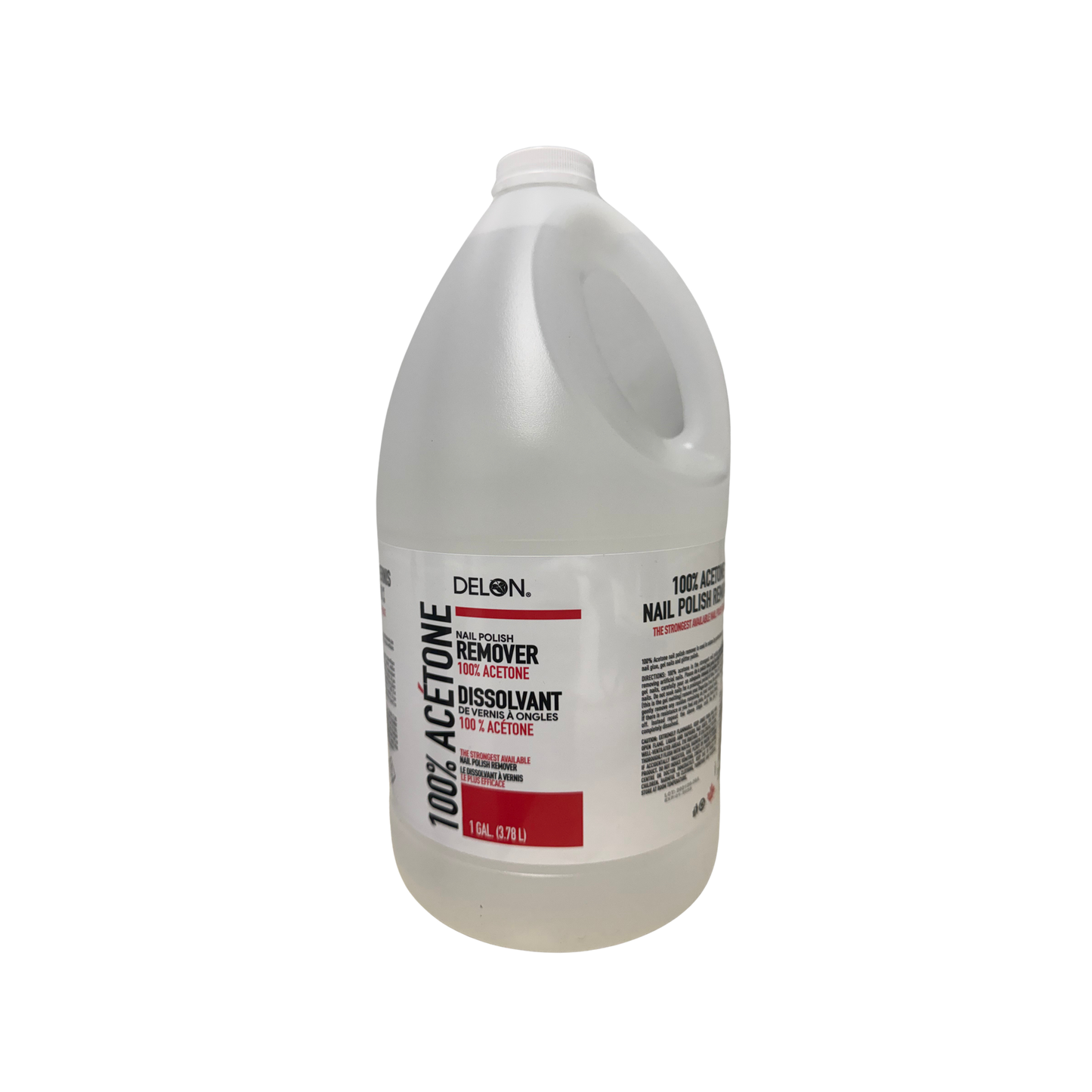 Delon 100% Acetone Nail Polish Remover - 1 Gallon (3.78L)