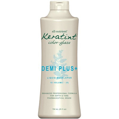 All-Nutrient Keratint Color-Glaze Developer DEMI-Plus 10 Volume - 25oz