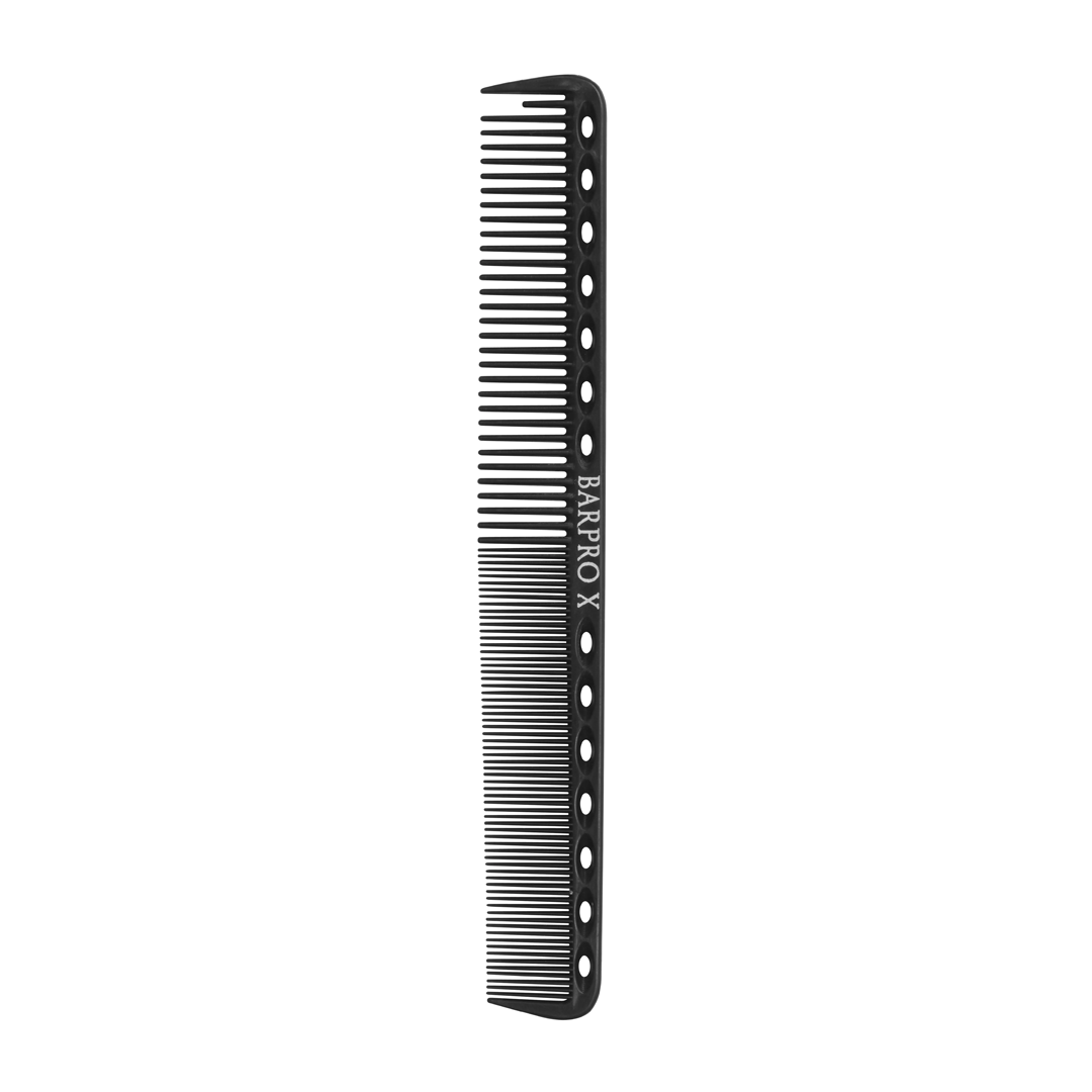 black barber comb dual tooth style 3