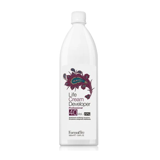 Farmavita Life Cream Developer | Professional Hair Color Oxidant 10 20 30 40 Vol