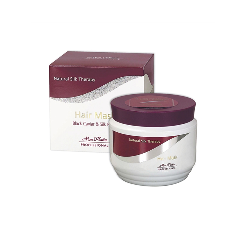 Mon Platin Black Caviar Hair Mask 500ml deep moisturizing hair treatment for dry and damaged hair