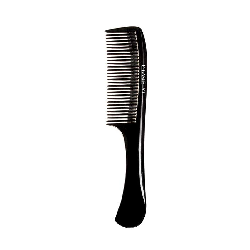 Pegasus Hard Rubber Comb 501 Styling Handle Rake Comb