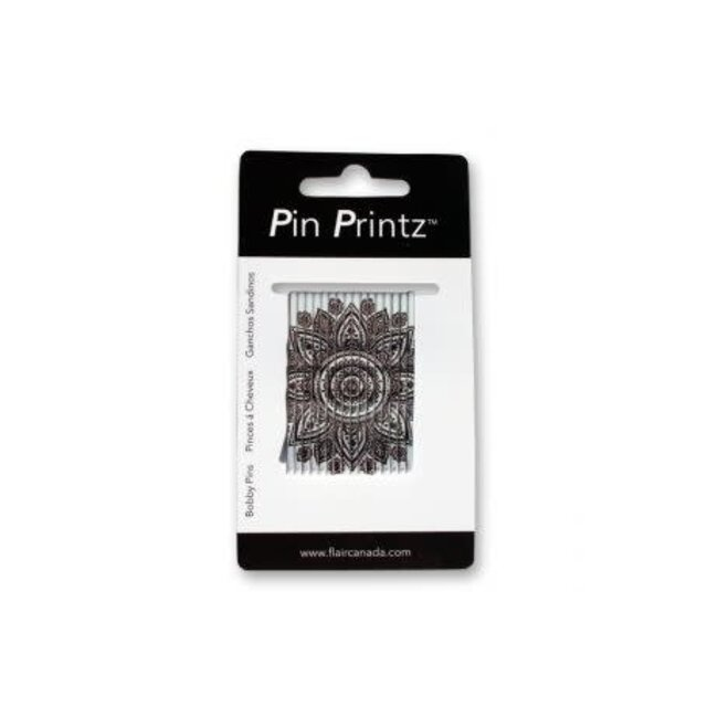 PIN PRINTZ Abstract 2" Bobby Pin 16 pins
