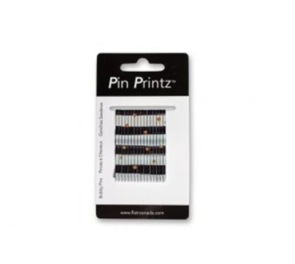 PIN PRINTZ Abstract 2" Bobby Pin 16 pins