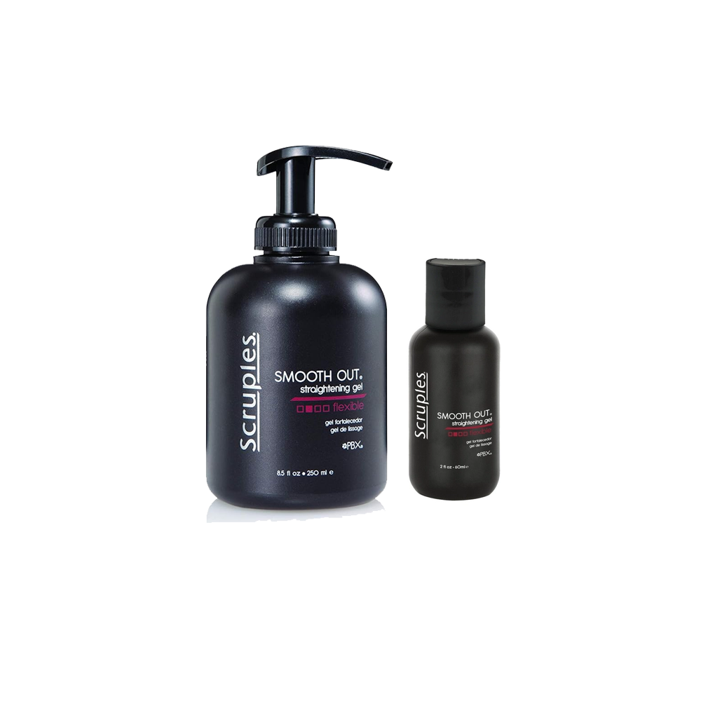 Scruples smooth out straightening gel duo anti frizz hair gel set