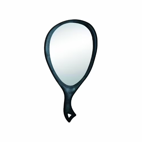 HairArt Black Teardrop Mirror
