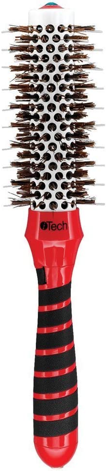 iTech Magnetic Tourmaline Boar & Nylon Bristle Round Brush