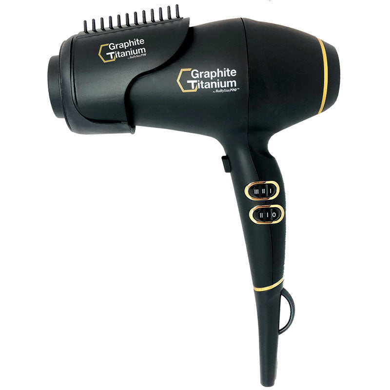 BabylissPRO GRAPHITE TITANIUM Ionic Hairdryer