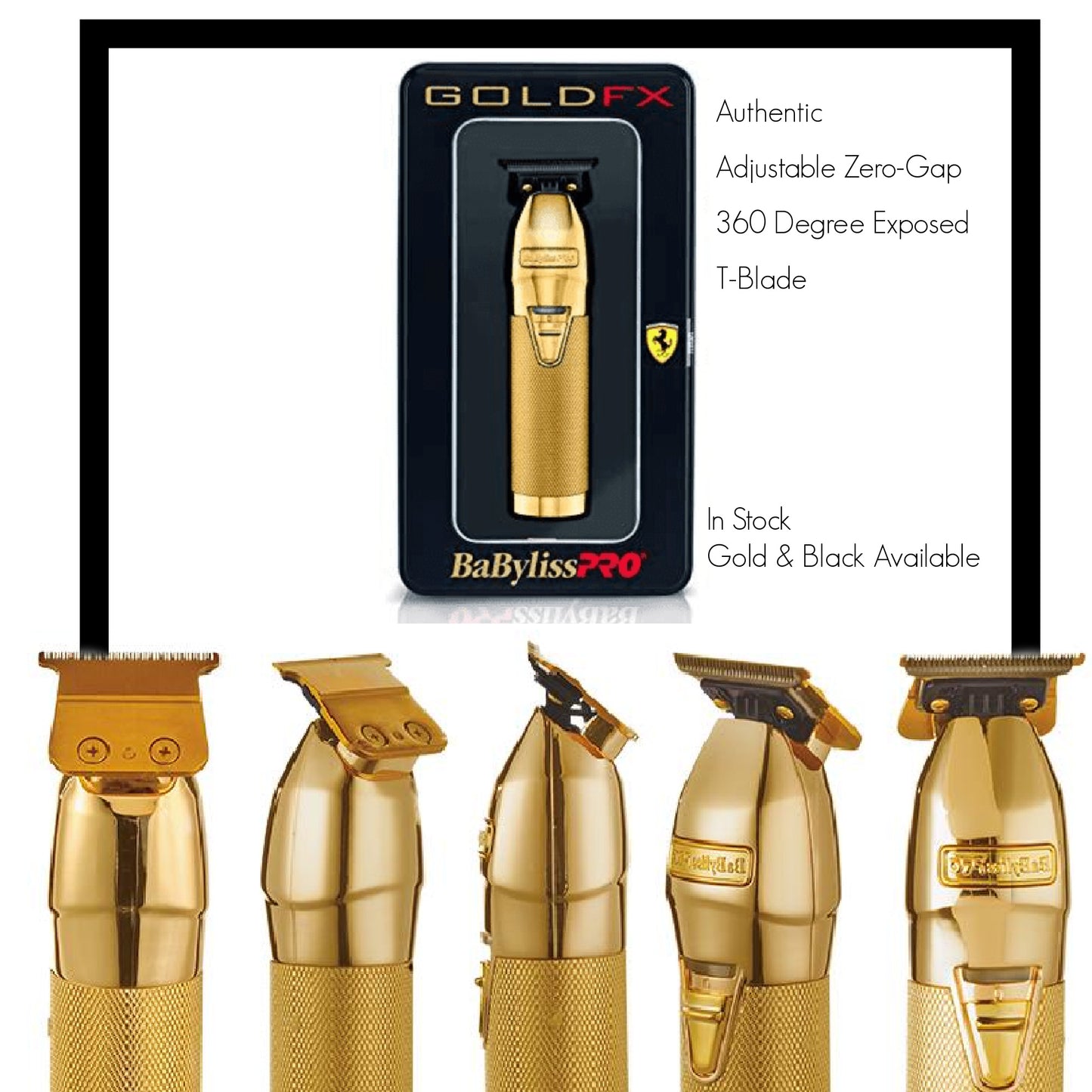 BabylissPro GoldFX "SKELETON" Metal Trimmer FX787