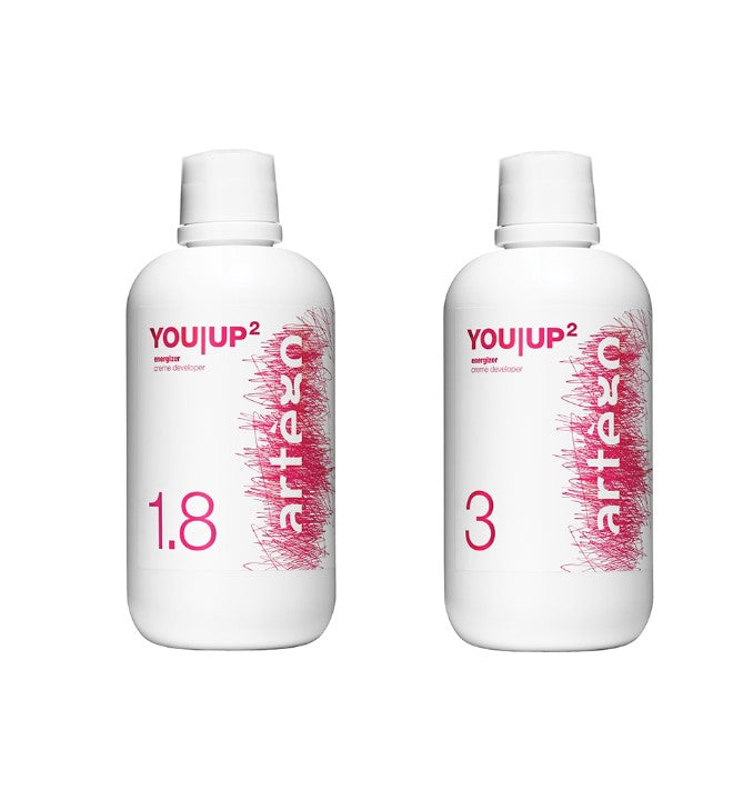 Artego YOU UP2 Energizer Developer 1000ml 1.8% 3% Hair Colour Developer Bottles