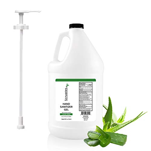 SCRUPLES Aloe Vera Hand Sanitizer Gel Gallon