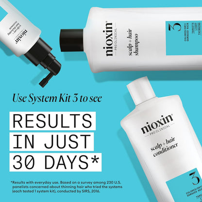 NIOXIN System 3 Scalp + Hair Shampoo for Colored/Dry/Damaged Hair