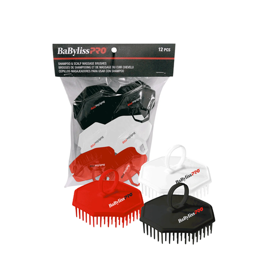 Babyliss Pro Shampoo & Scalp Massage Brushes 12PCS