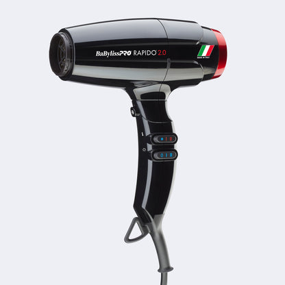 BaBylissPRO Rapido 2.0 Hair Dryer (BRAP2C) – Lightweight 1875W Professional Dryer