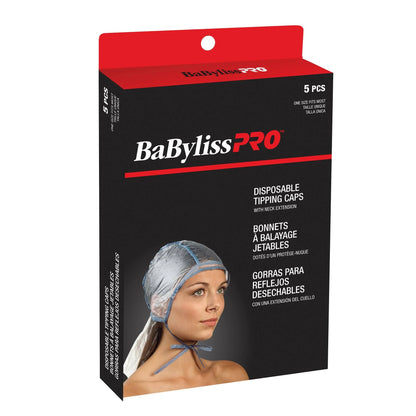 BabylissPro Disposable Tipping Caps with Neck Extension