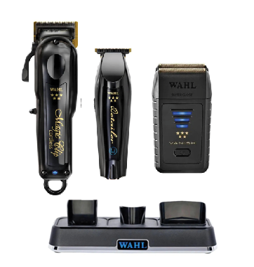 WAHL 3 PC POWER STATION COMBO (BLACK EDITION)