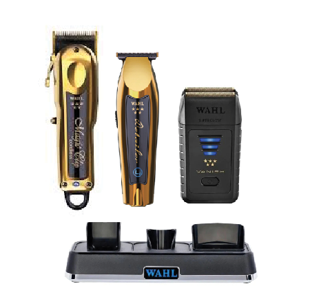 WAHL 3 PC POWER STATION COMBO (GOLD EDITION)