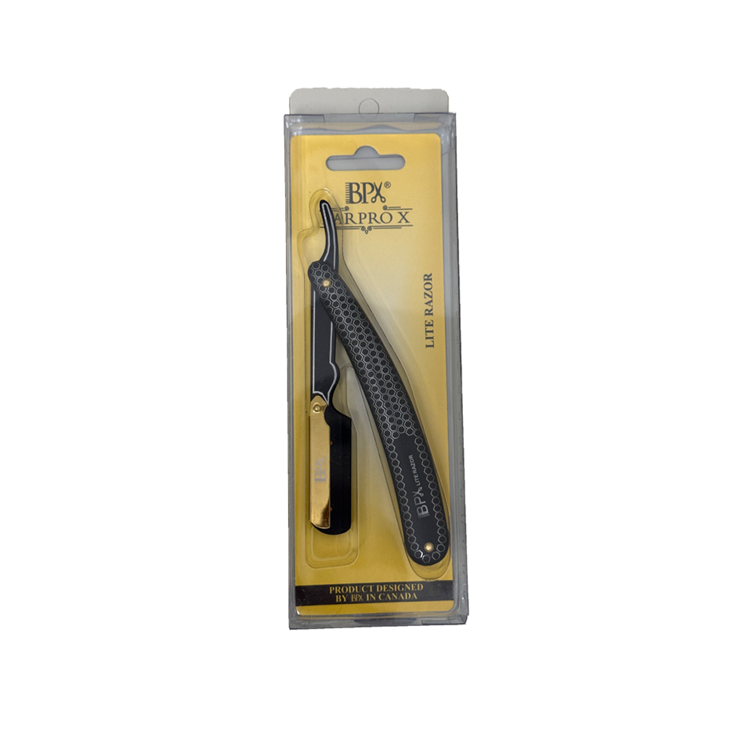 barpro x straight razor handle close up