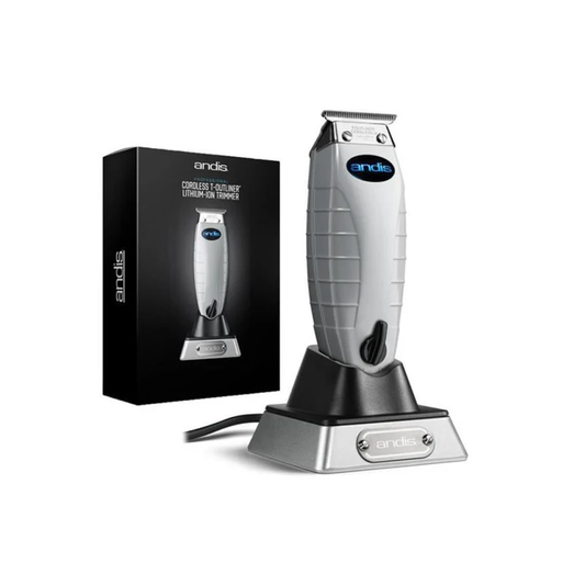 Andis Cordless T-Outliner Lithium-Ion Professional Hair Trimmer with Charging Stand