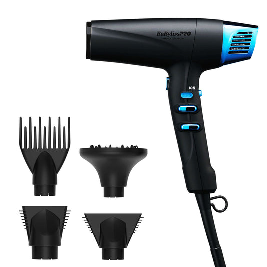 BABYLISSPRO Nano Titanium High Speed Dual Ionic Hairdryer BNTMB9100C  MIDNIGHT BLUE