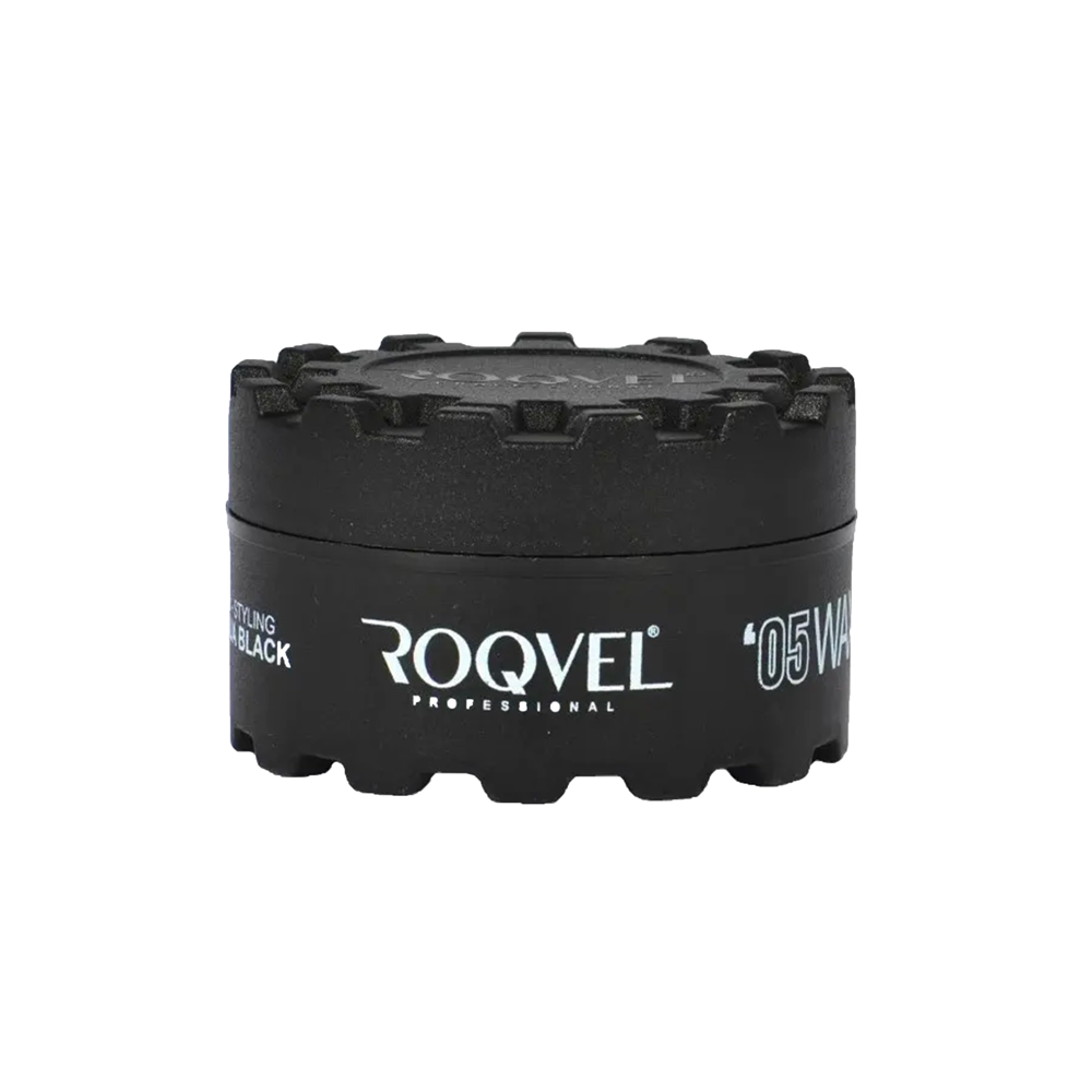 ROQVEL aqua black hair wax for sleek shiny hairstyles