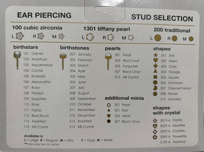 Studex - Sterilized Ear Piercing Studs - DOZEN - MINI