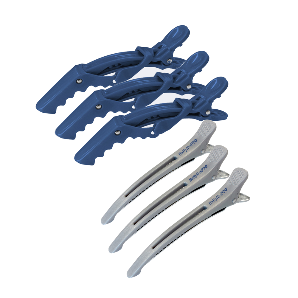 BaBylissPRO Assorted Sectioning Clips Set – 6-Piece Twilight Limited Edition