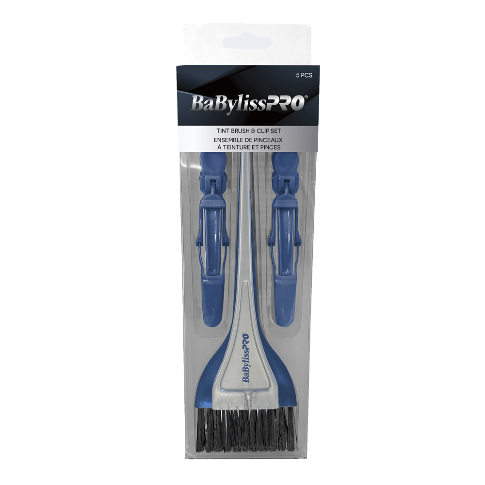 BaBylissPRO Tinting Brush & Sectioning Clip Set – 5-Piece Twilight Limited Edition