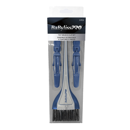 BaBylissPRO Tinting Brush & Sectioning Clip Set – 5-Piece Twilight Limited Edition
