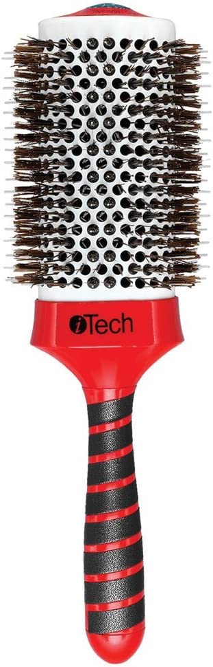 iTech's Magnetic Tourmaline Boar & Nylon Bristle Brush #76700