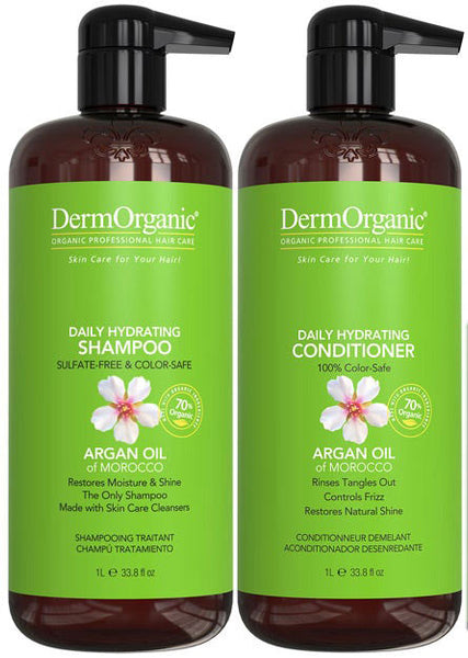 DermOrganic Shampoo/Conditioner 1000ml DUO