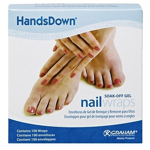 HandsDown Soak-Off Gel Nail Wraps 100 wraps